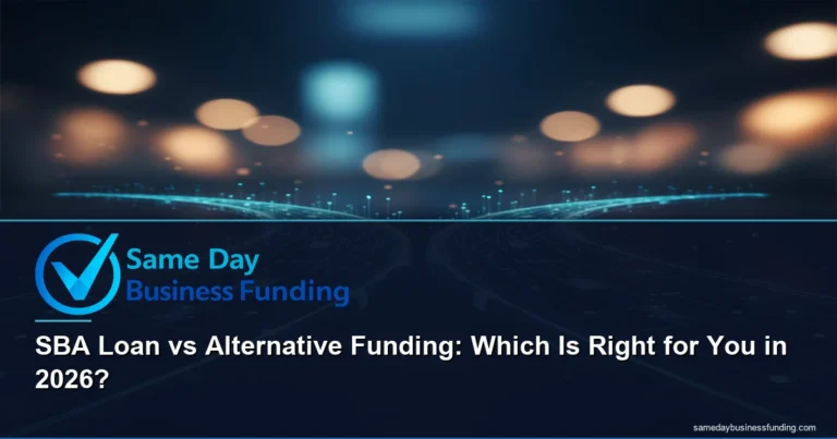 SBA loan vs alternative funding comparison guide 2026